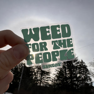 SUNDAY 'Weed For The People' Sticker 3-Pack